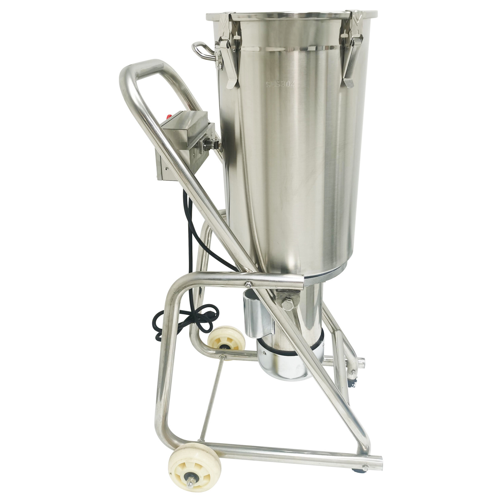 110V 32L Commercial Vegetables Fruits Ginger Garlic Crusher with Tiltable Bowl