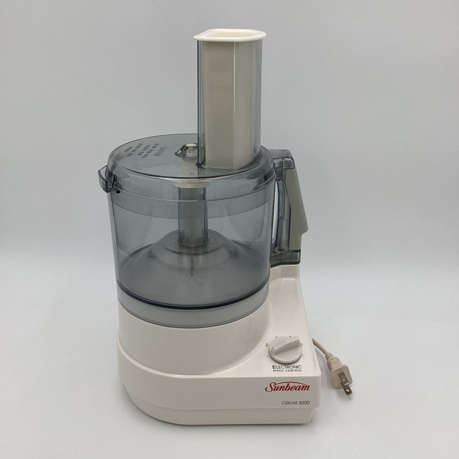 Sunbeam Oskar 3000 6 Speed Electronic Food Processor 14201 See Description