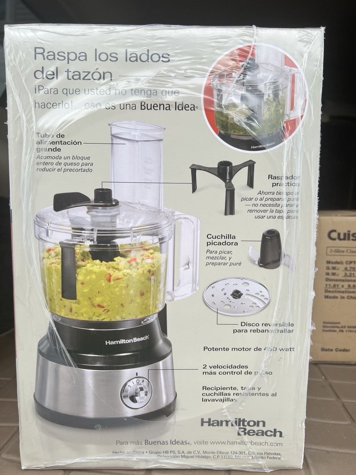 Hamilton Beach 70730 10-Cup 450W Bowl Scraper Food Processor, 2-Speed