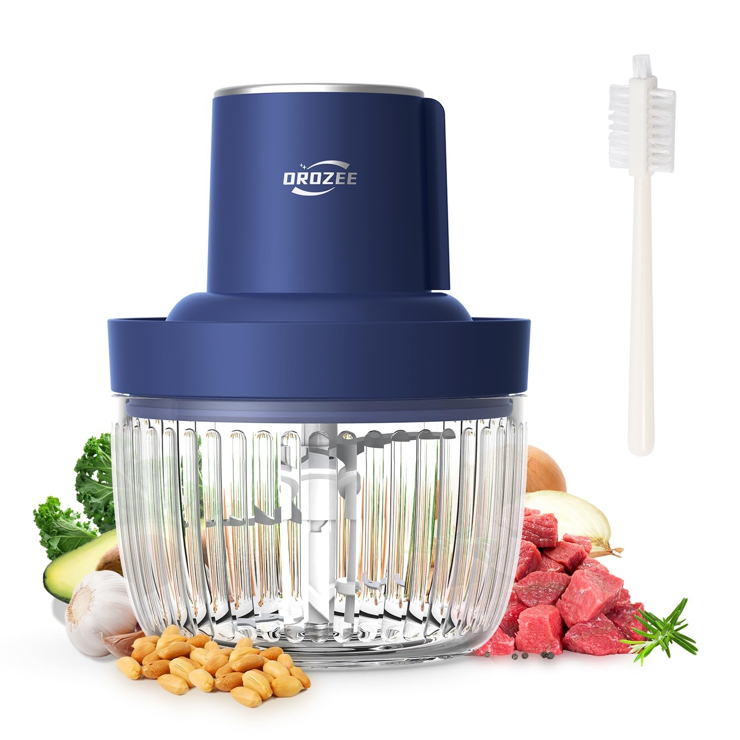 Deluxe Food Processor, Electric Food Chopper with 1.8L (8 Cup) Capacity Glass…