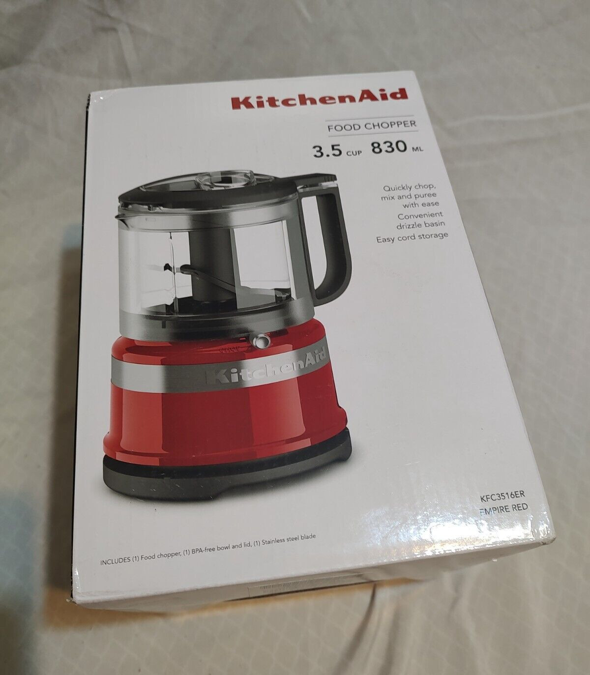 KitchenAid 3.5 830 ML Cup Mini Food Chopper , Red Color