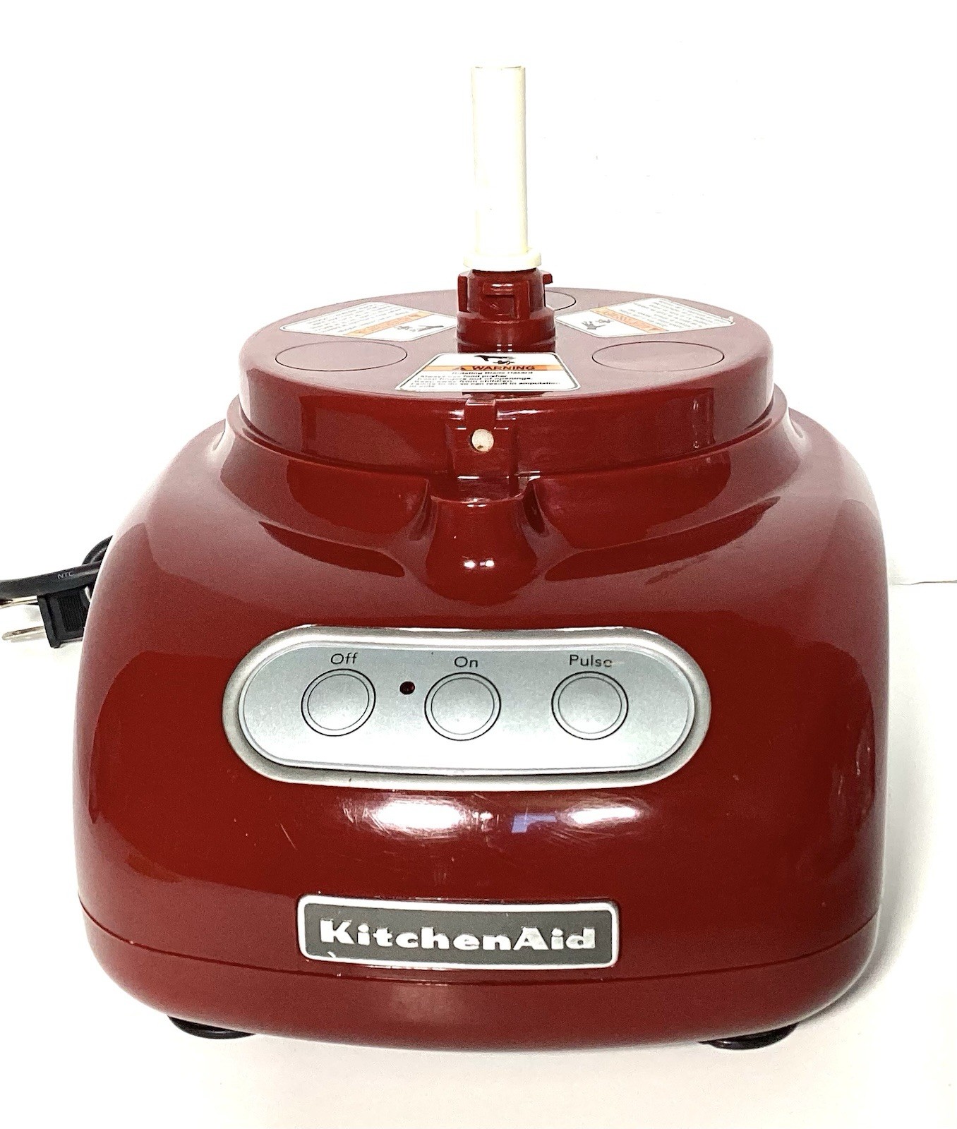 KitchenAid KFP740QGC3 Food Processor Base Red Tested Excellent Condition