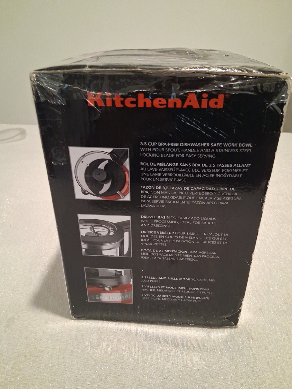 KitchenAid KFC3516ER 3.5 Cup Mini Food Processor, Empire Red – Brand New