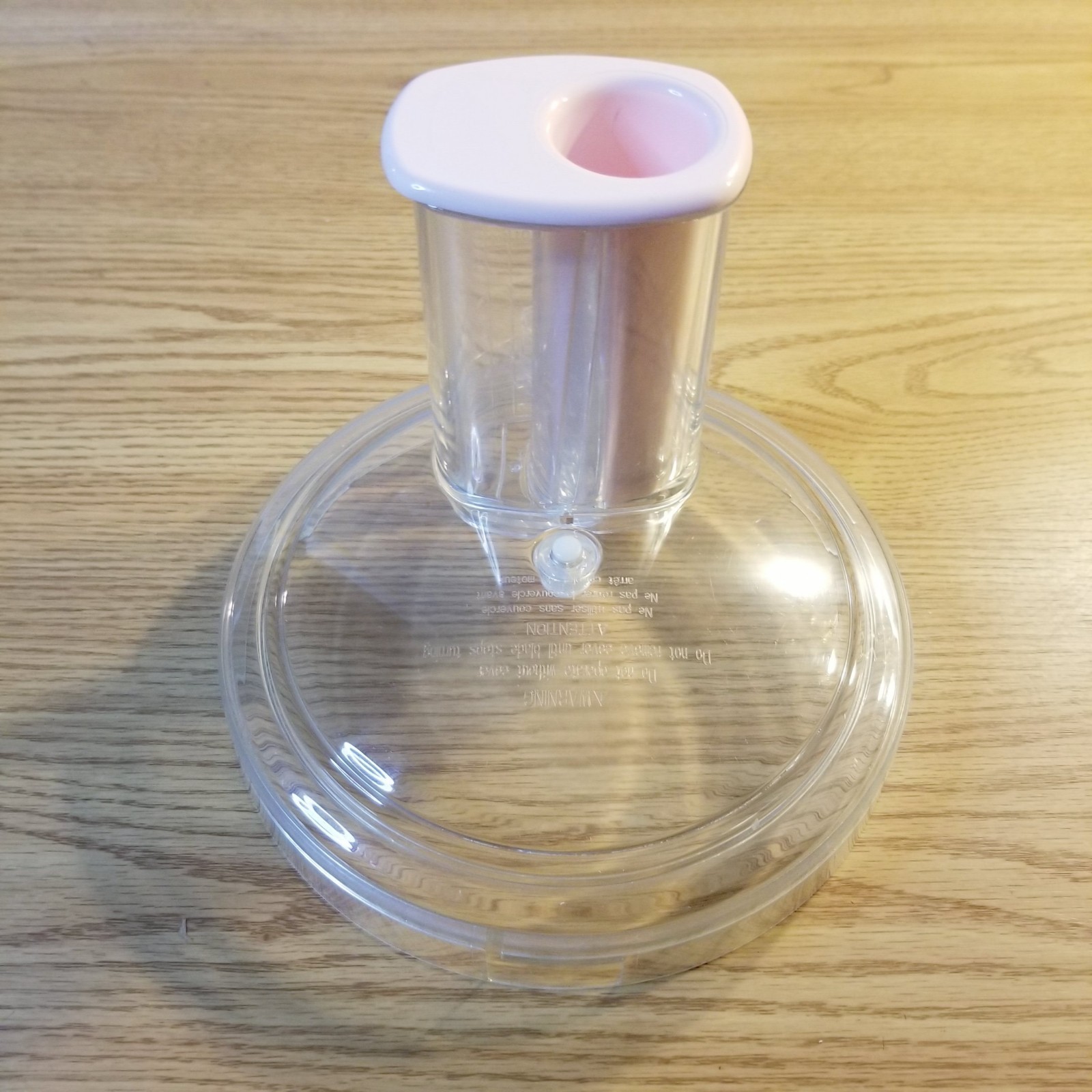 KitchenAid Lid Pink Pusher KFP750 Food Processor Replacement Parts Plastic Rare