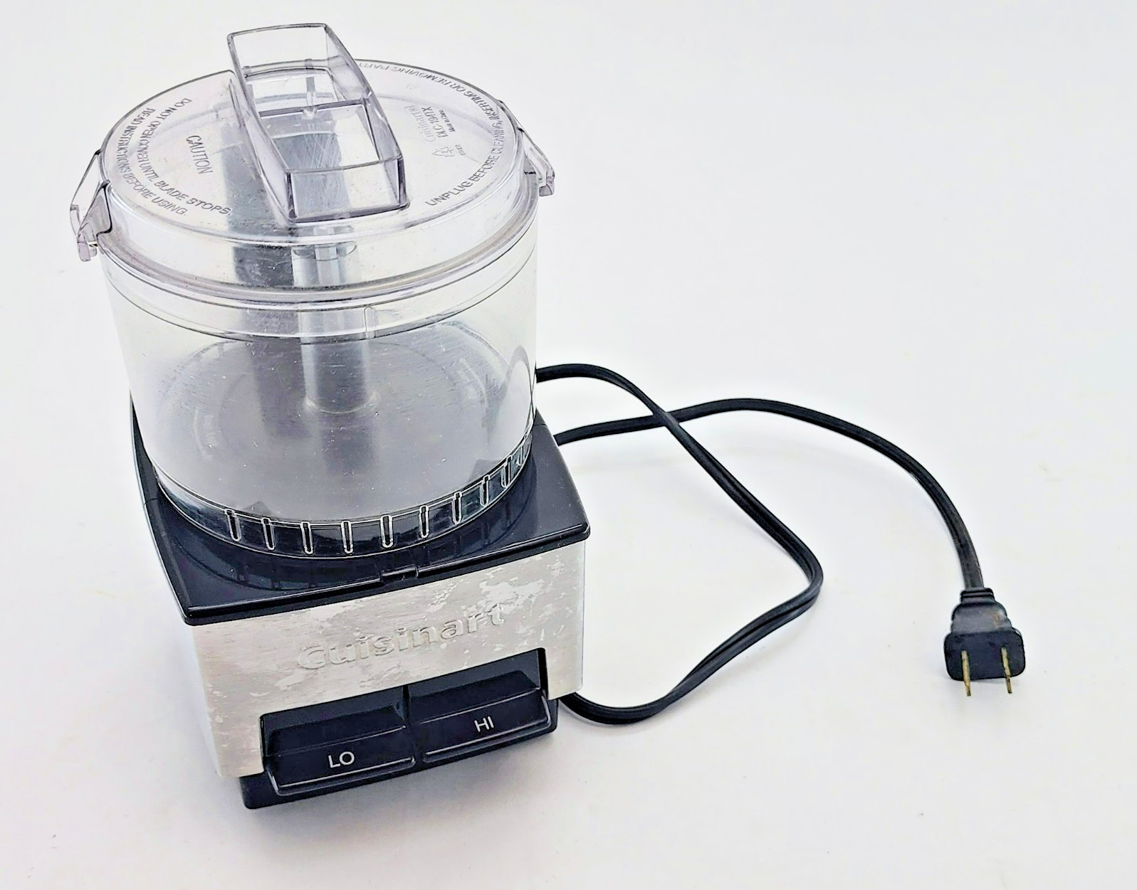 CUISINART Mini Food Prep Processor DLC-1SS 2.6 Cup, Bowl, Lid, Motor Base WORKS