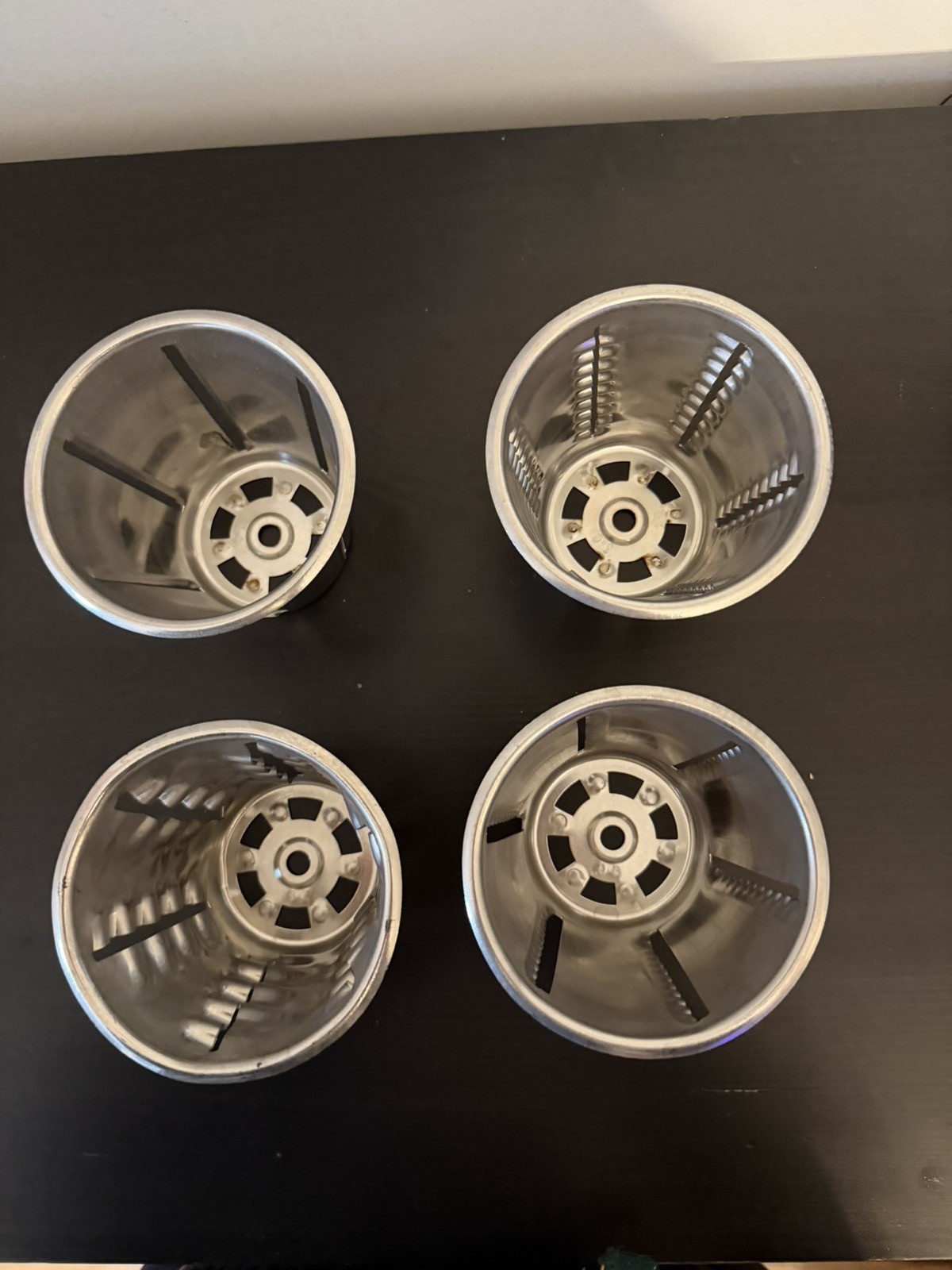 Lot/4 Vintage Saladmaster Healthcraft Food Processor Replacement Blades Cones