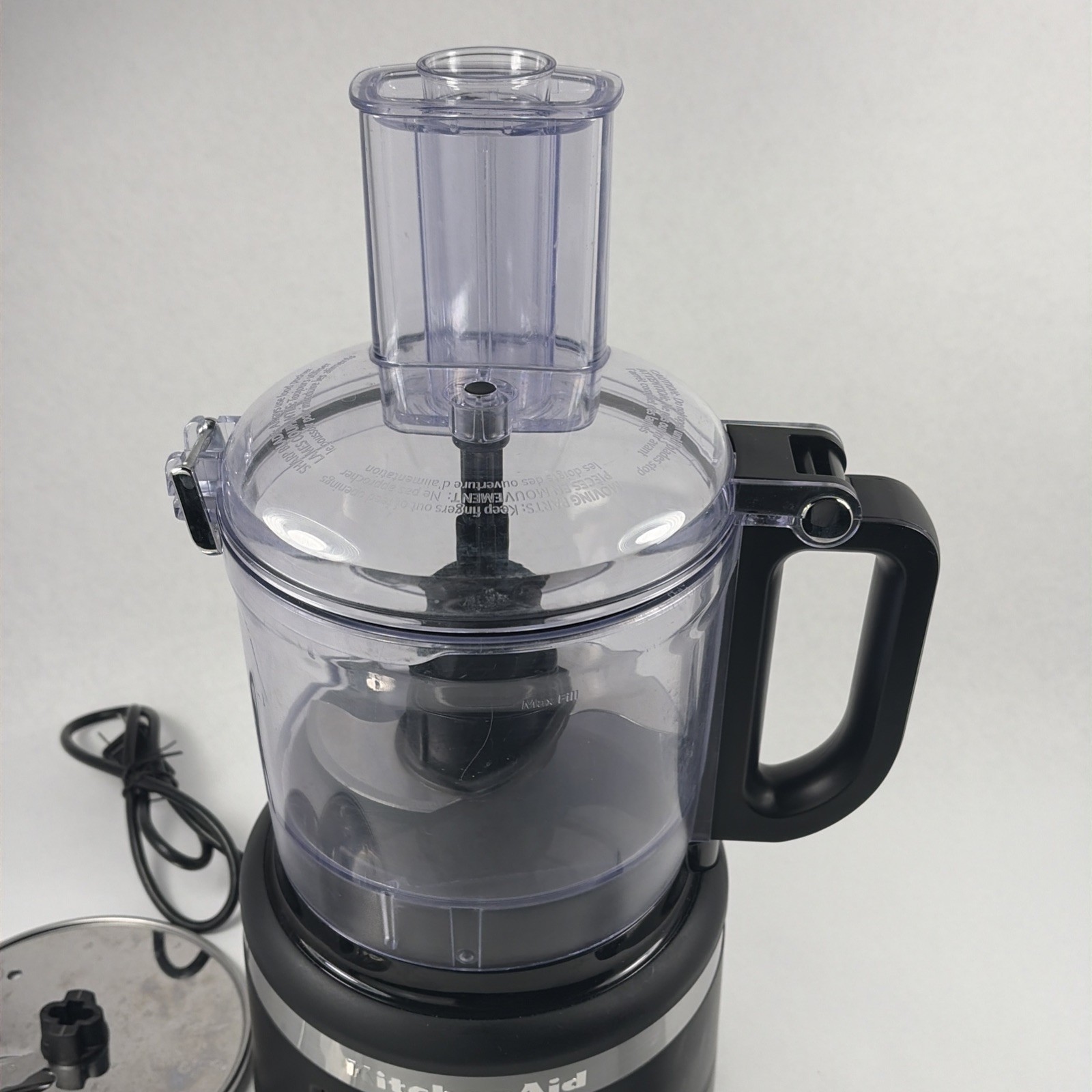 KitchenAid KFP0719BM 7 Cup Food Processor – Black Matte -With Accessories