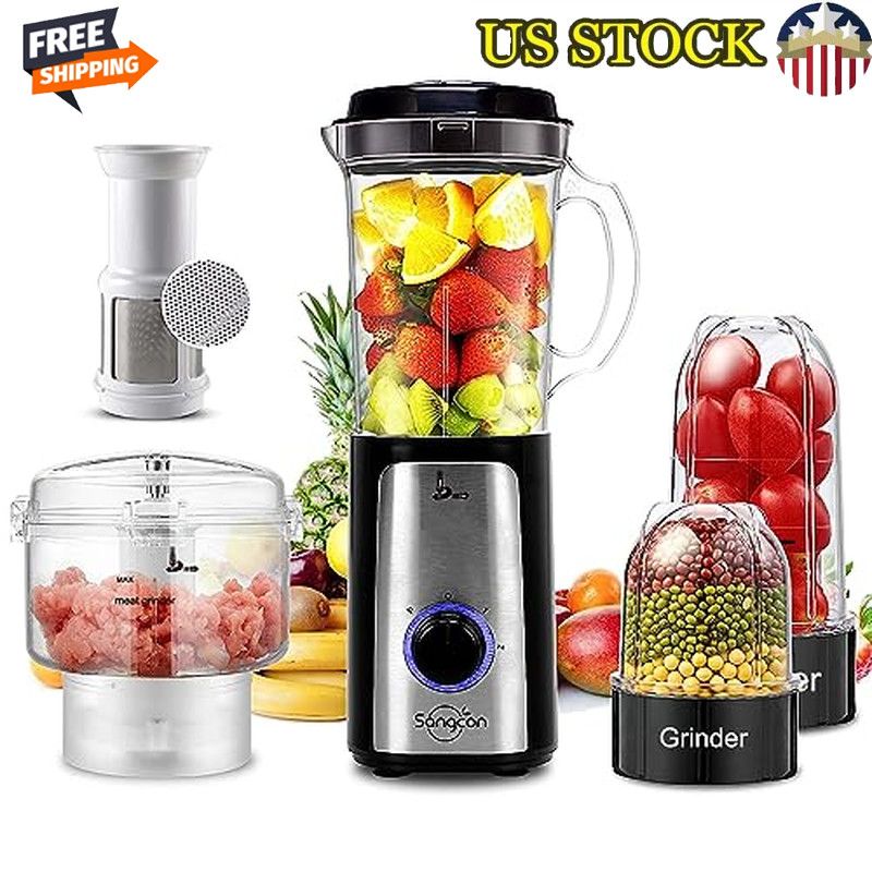 Kitchen 5 in 1 Electric Food Processor and Blender Combo Small Food Chopper