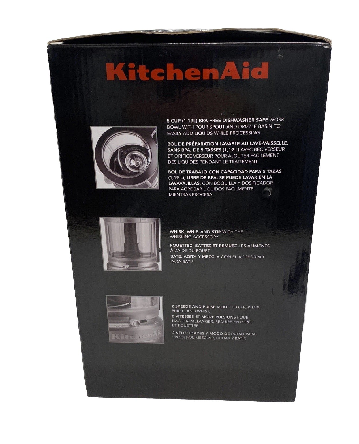 KitchenAid 5 Cup Food Chopper Matte Black KFC0516BM