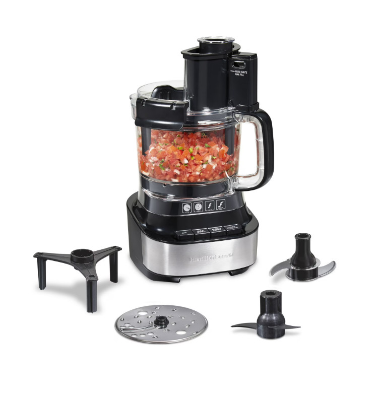 Hamilton Beach 10 Cup Food Processor and Chopper with Stack & Snap Design, Extra