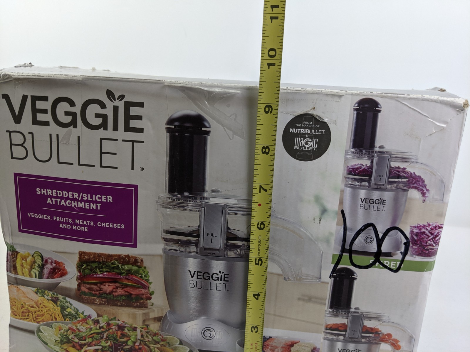 Veggie Bullet 6 Piece Shredder Slicer Attachment NO BLENDER