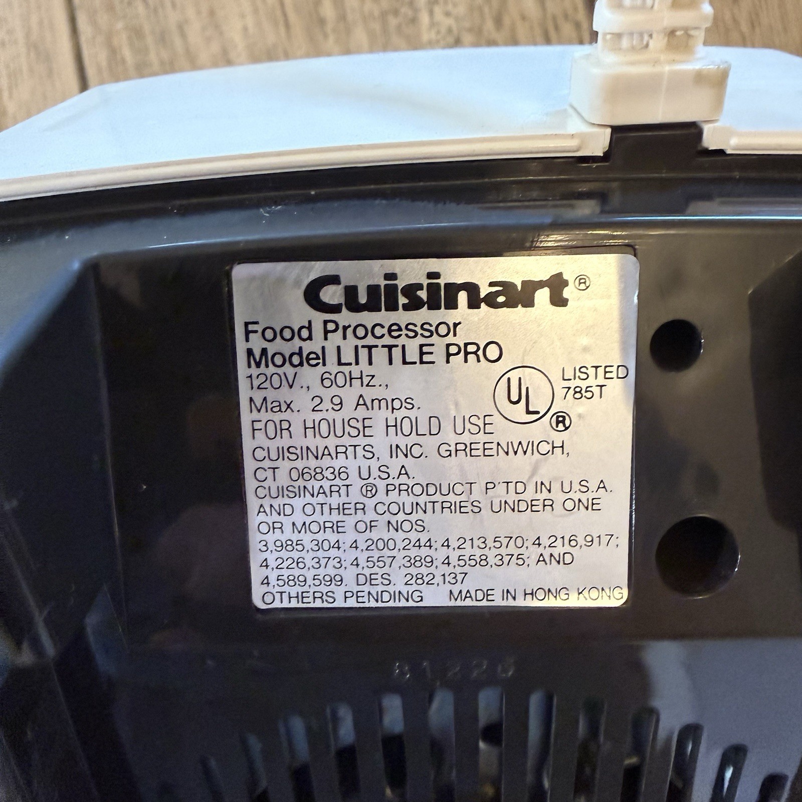 Cuisinart Little Pro Plus Food Processor Replacement Part Motor Base Tested