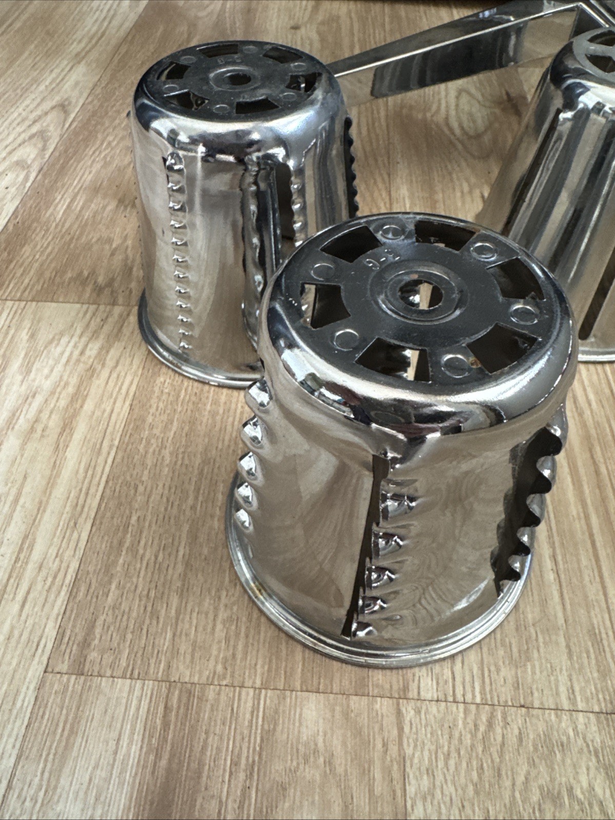 Vintage SALADMASTER Five Star Food Processor Slicer with 4 Cutting Cones, Manual