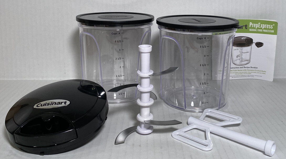 Cuisinart Manual Food Processor Prep Express CTG 00 PCH4 Recipe Booklet Black