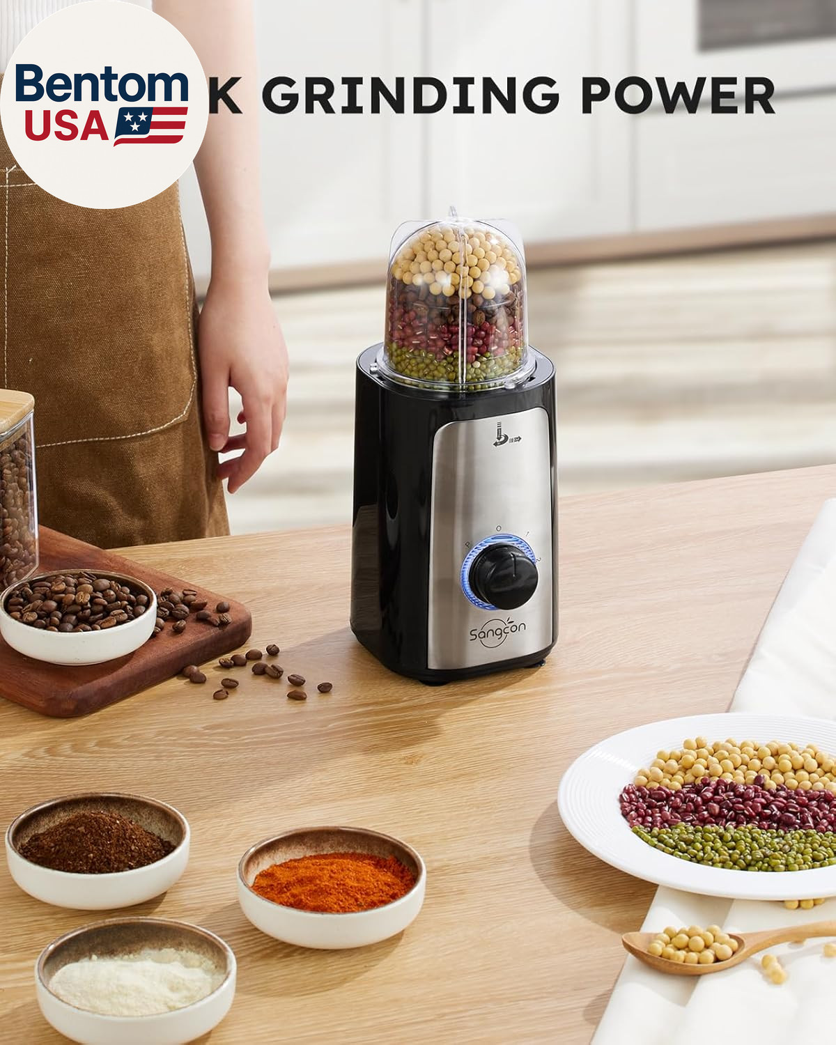 5 in 1 Blender and Food Processor Combo for Kitchen, Small Electric Food Chopper