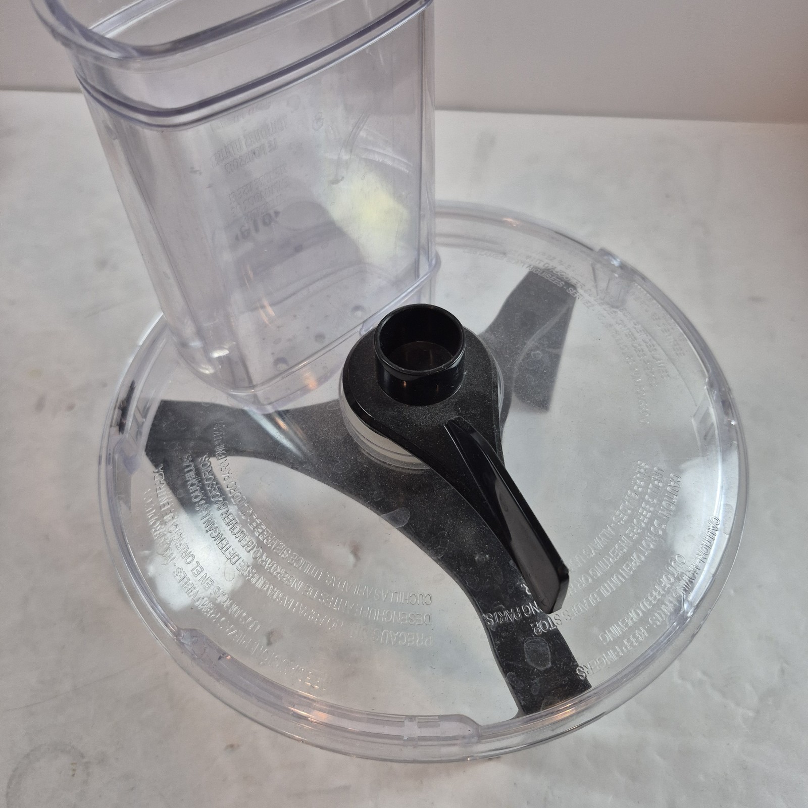 Hamilton Beach 70730 Food Processor Lid Cover Clear with Scraper and Plunger