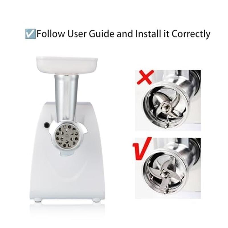 Electric Meat Grinder & Sausage Maker 1HP 1000W Stainless Steel Blade 3 Plates