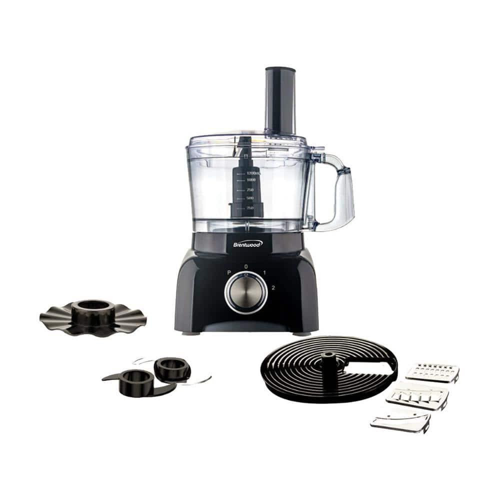 Brentwood Appliances Food Processor 5-Cup Black Compact Efficient Kitchen Tool