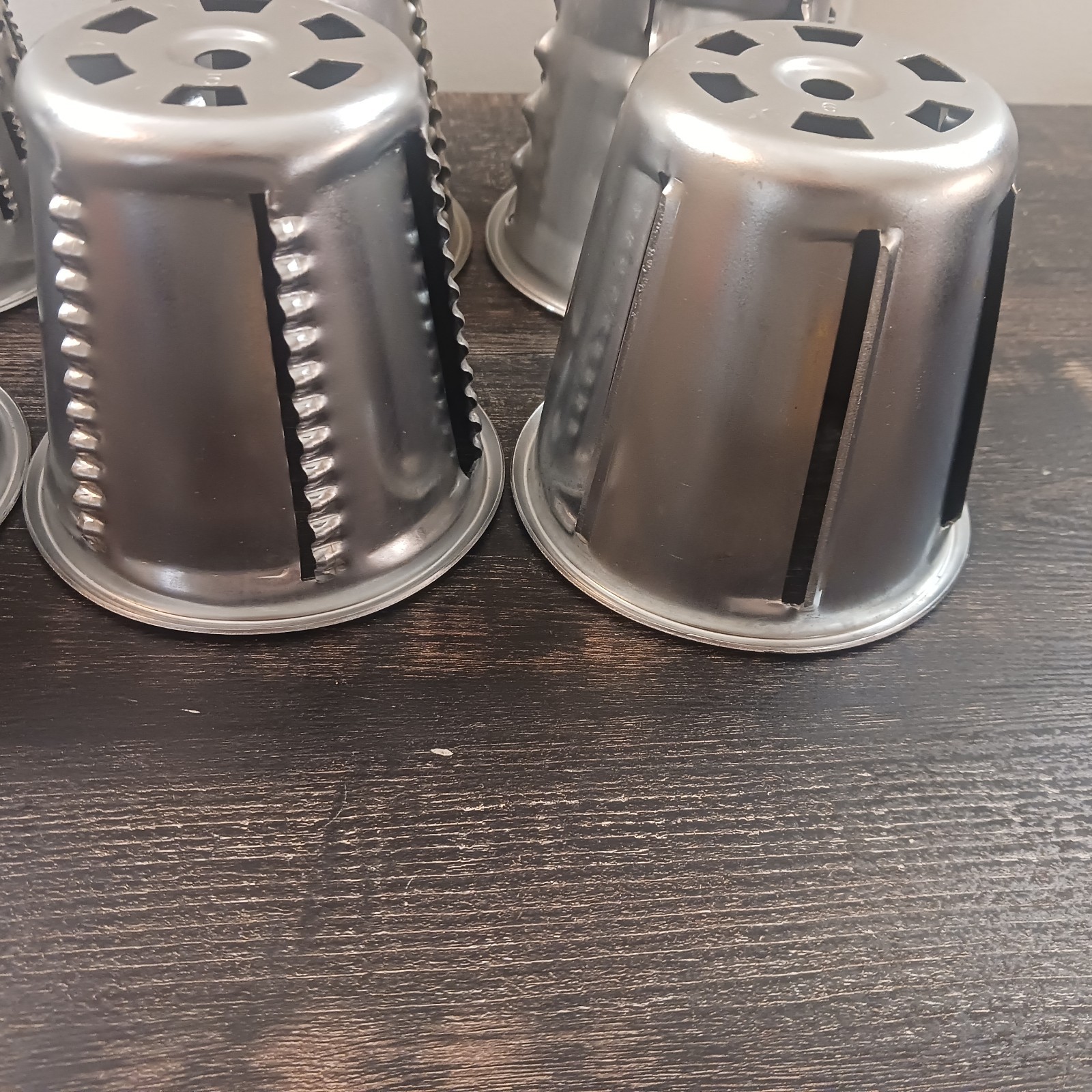 Vtg Saladmaster Food Processor 6 Cones Slicer Grater Shredder w/ Guard