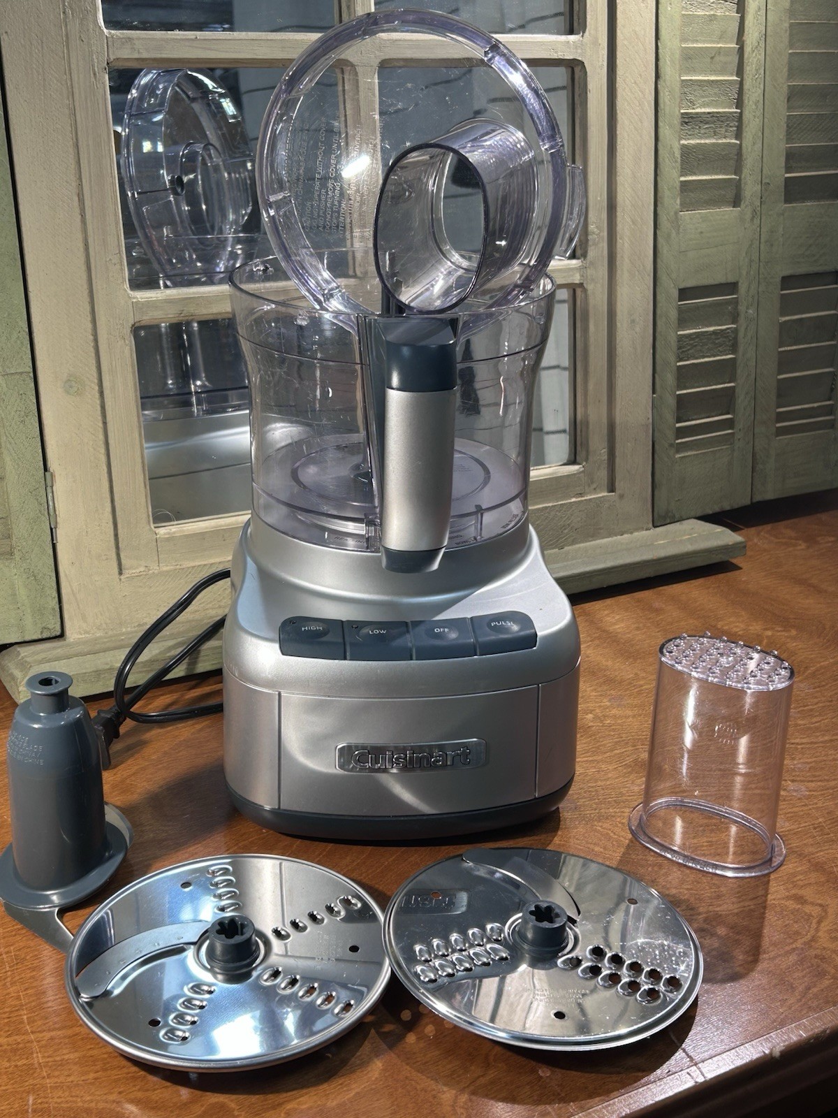 Cuisinart FP-8 Elemental 8 Cup Food Processor 〰️Tested & Working w Booklet 50318