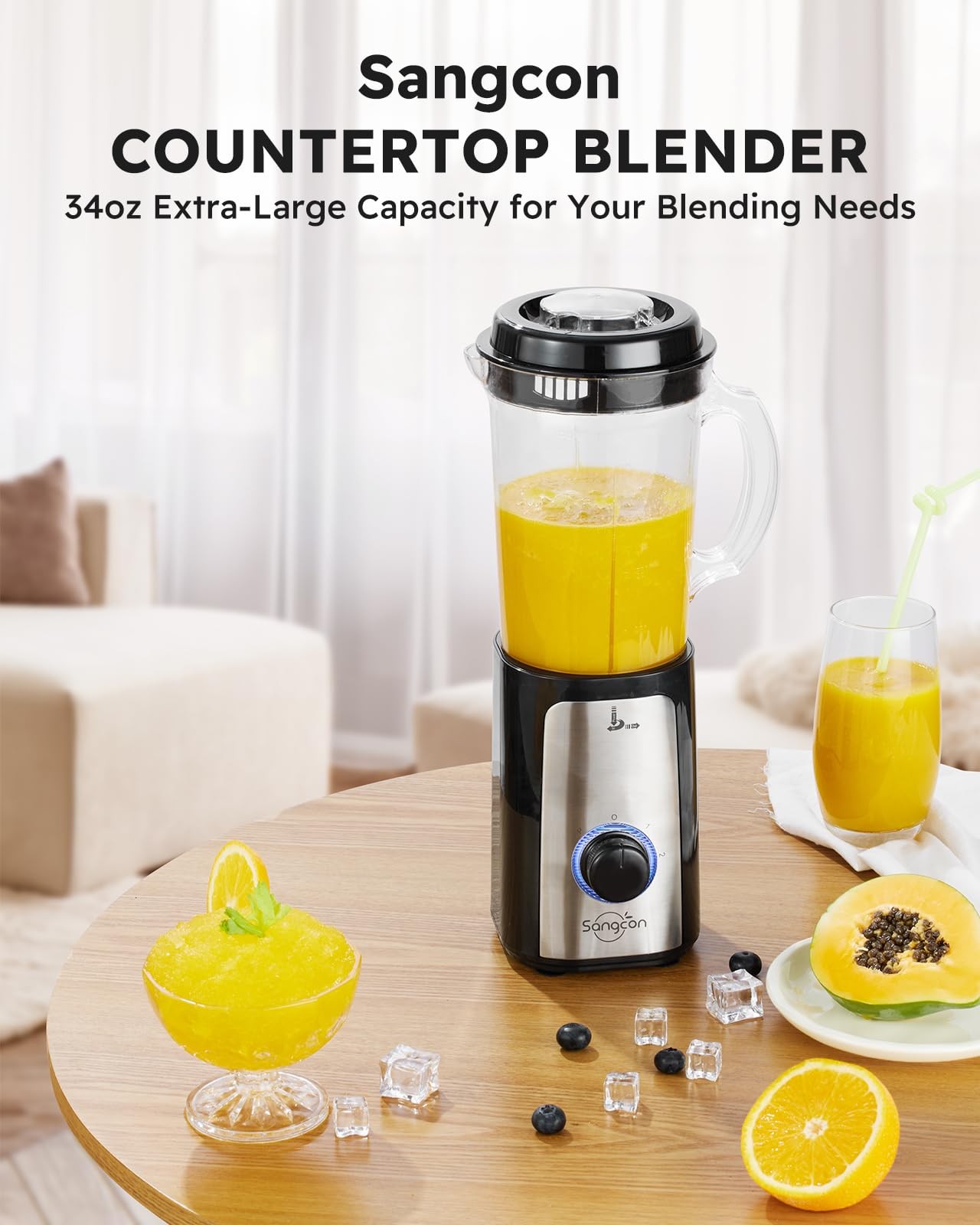 5 in 1 Blender and Food Processor Combo for Kitchen, Small Electric Food Chop…