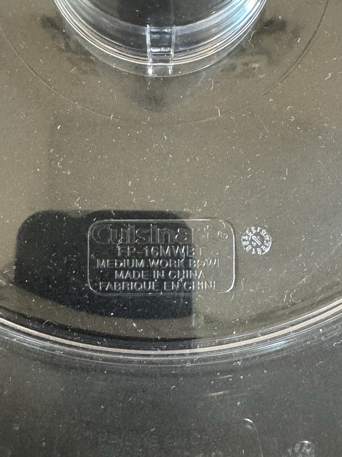Cuisinart FP-16DC 16 Cup Food Processor Medium Work Bowl FP-16MWB Replacement