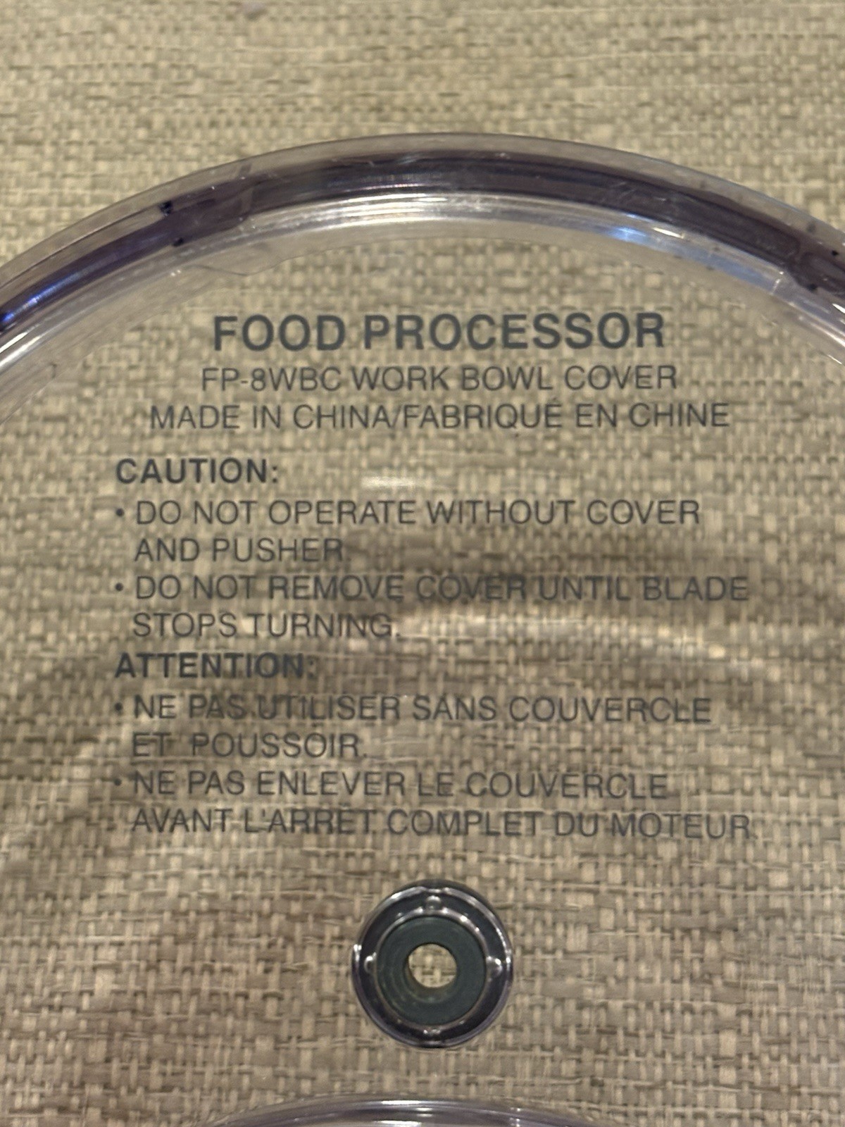Cuisinart FP-8GMWB Work Bowl for Cuisinart FP-8 Food Processor Bowl & Lid,Pusher