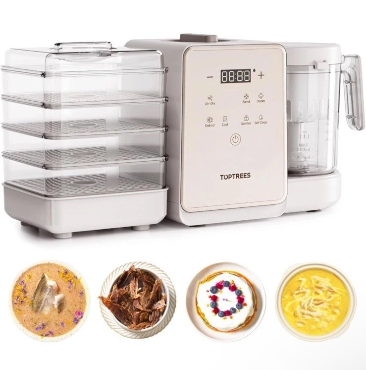 7-in-1 Pet Food Processor Maker for Homemade Dog Treats, Cat Churu, Crunchy