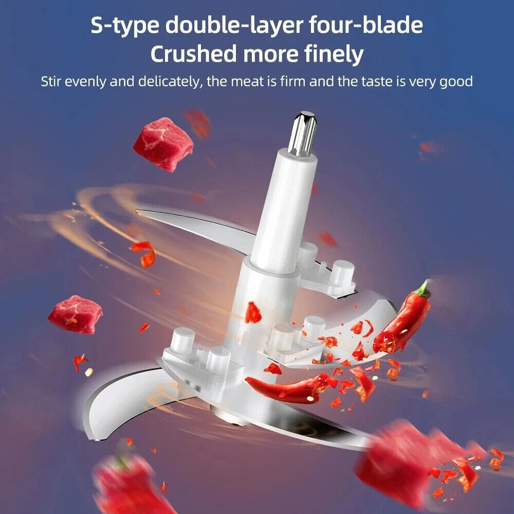 2L Electric Meat Grinder Food Processor Fruits Blender Veg Chopper Sausage Maker