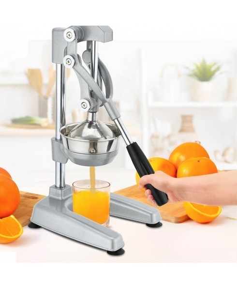 Professional Effortless & Everlasting Manual Press Citrus Juicer – Gray