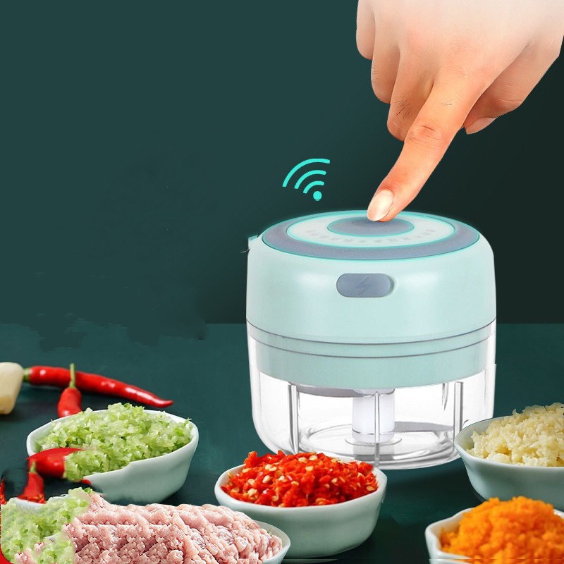 Mini Electric Garlic Chopper USB Charging Ginger Masher Machine Sturdy Durable