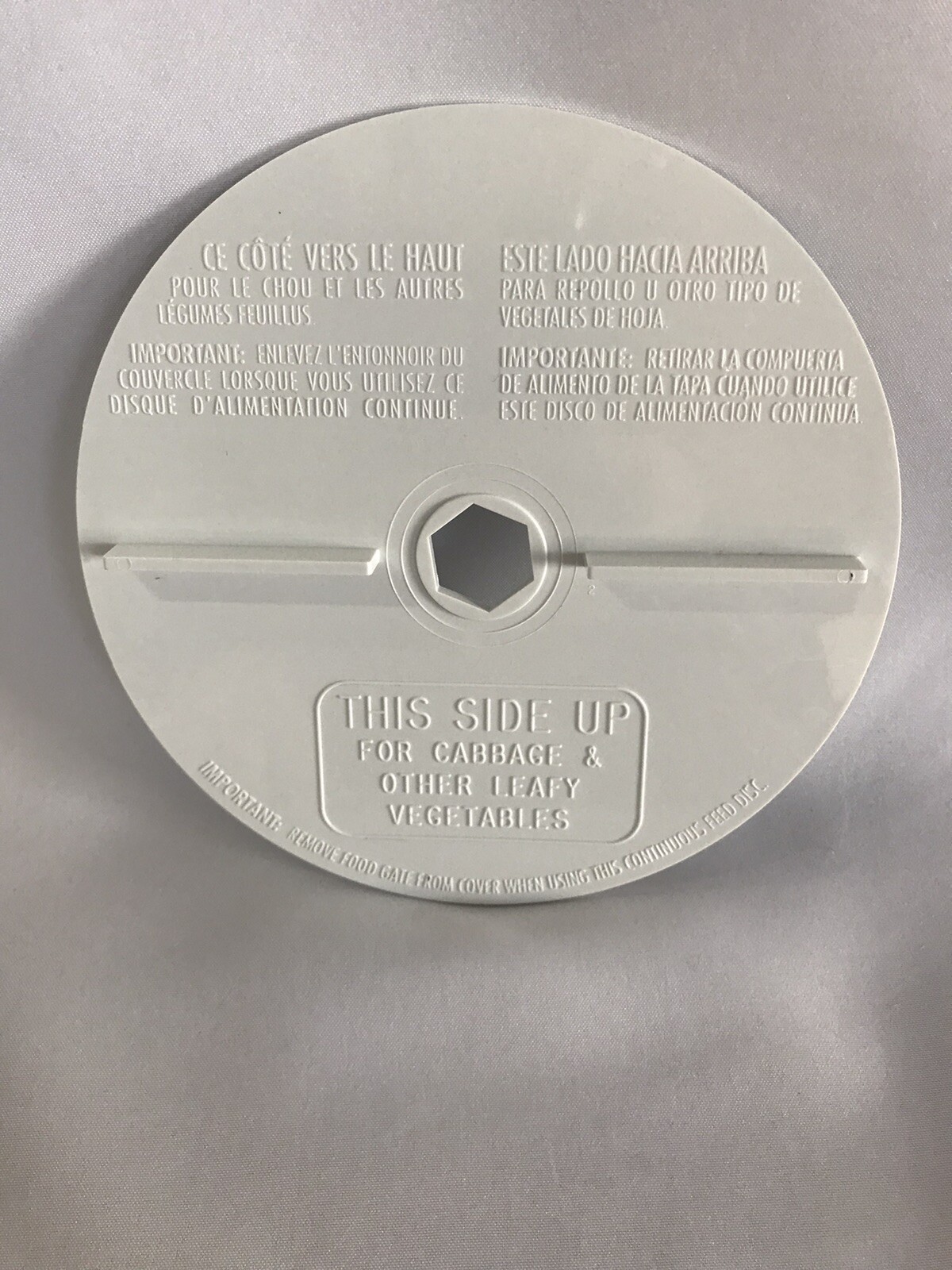 Hamilton Beach 70700 702R 704-5 Food Processor Part Feed Disc Replacement Part