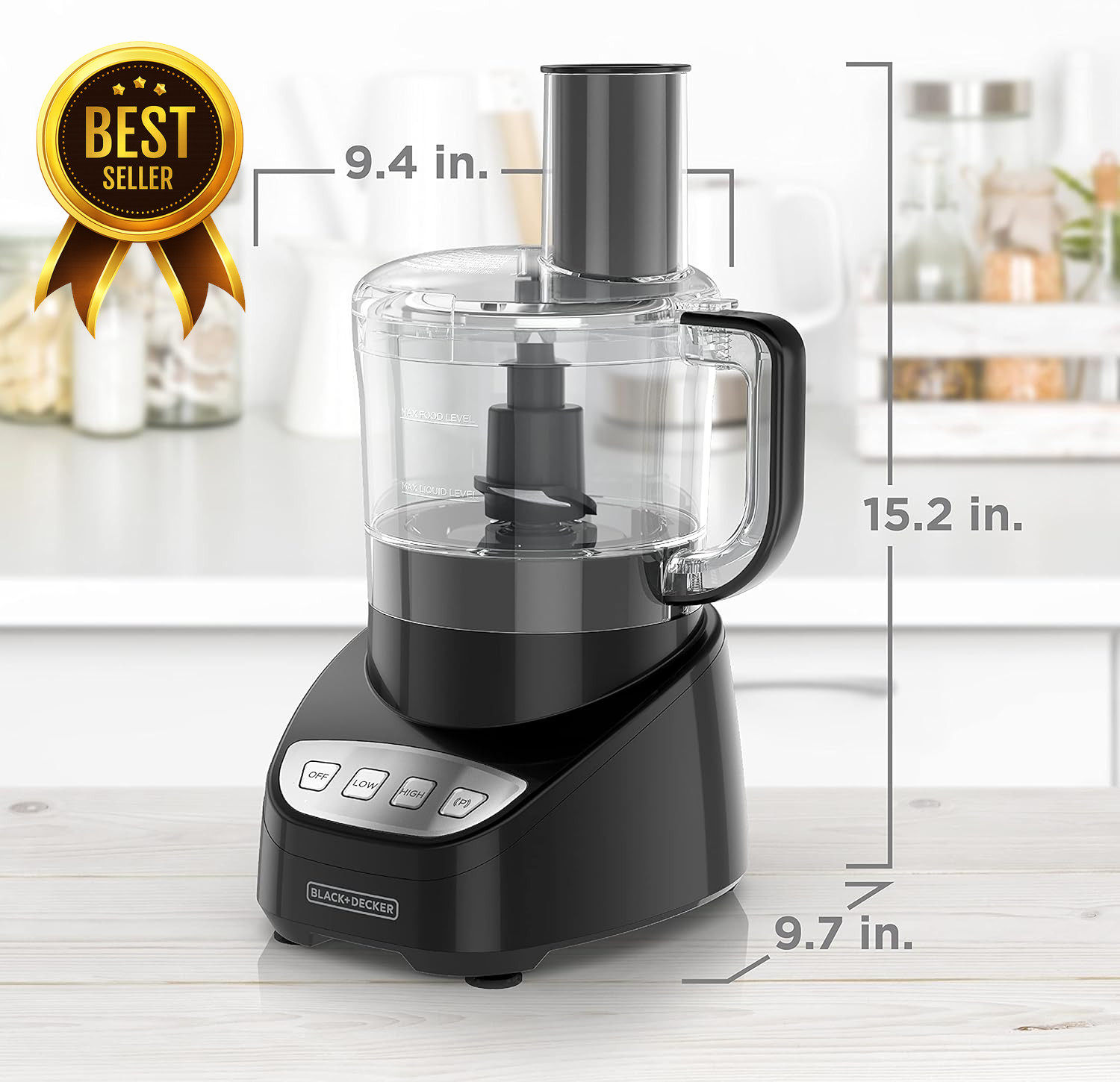 8-Cup Food Processor 450W Stainless Steel S-Blade Chop Slice Shred Puree Easy As