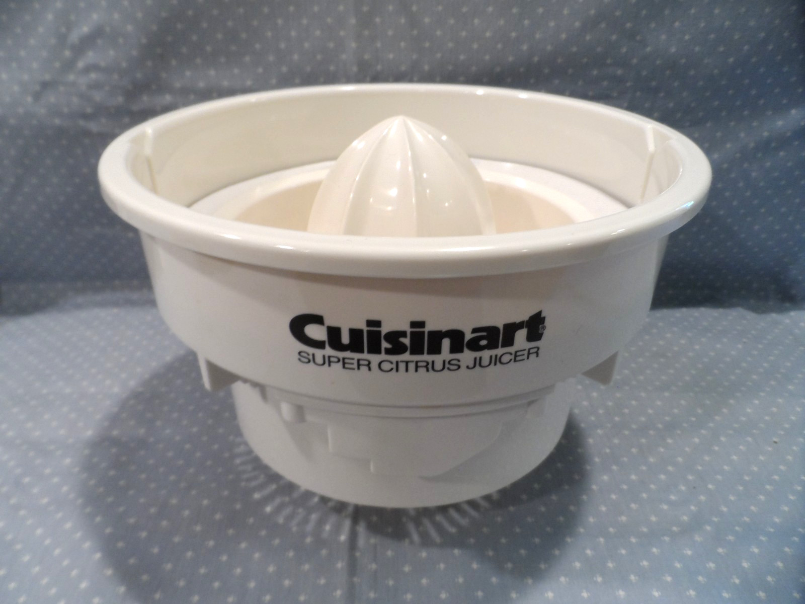 Vintage Cuisinart Super Citrus Juicer DLC-856~ 5 Piece Set W/ 3 Fruit Sizers