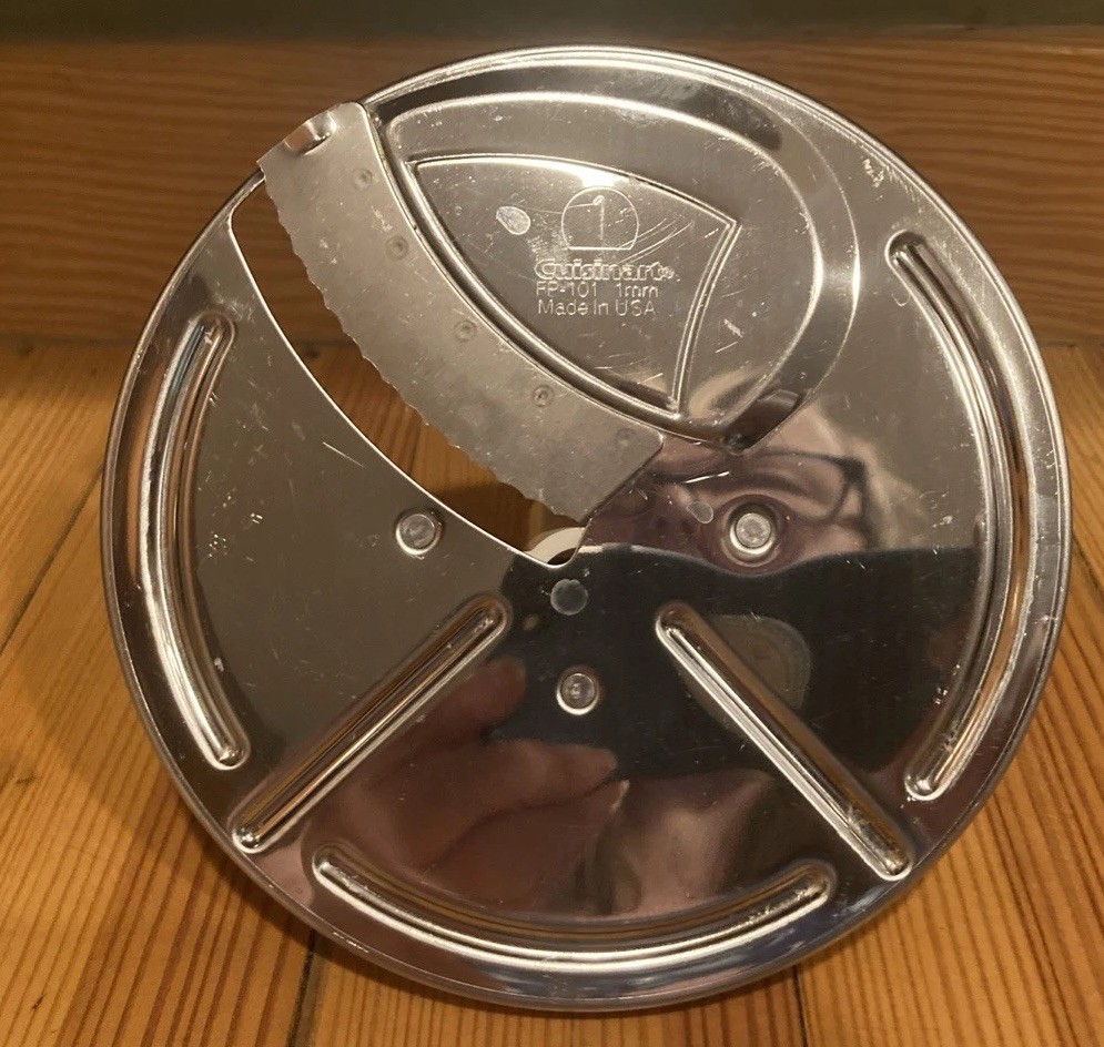 Cuisinart Food Proc DLC-10E CFP-4 5 5A 9 9A 1mm Thin Slicing Disc & Stem FP-101