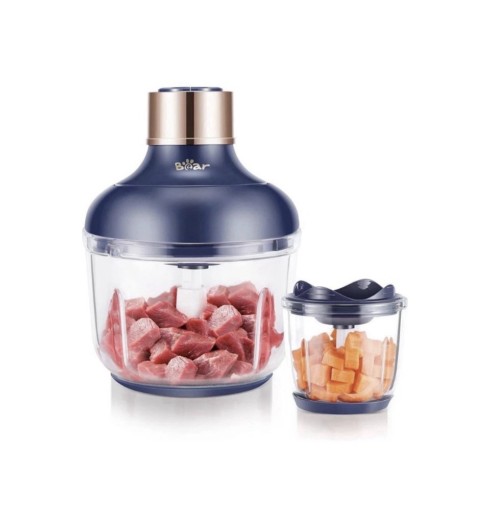 Bear Food Processor, Electric Food Chopper with 2 Glass Bowls (8 Cup+2.5 Cup),