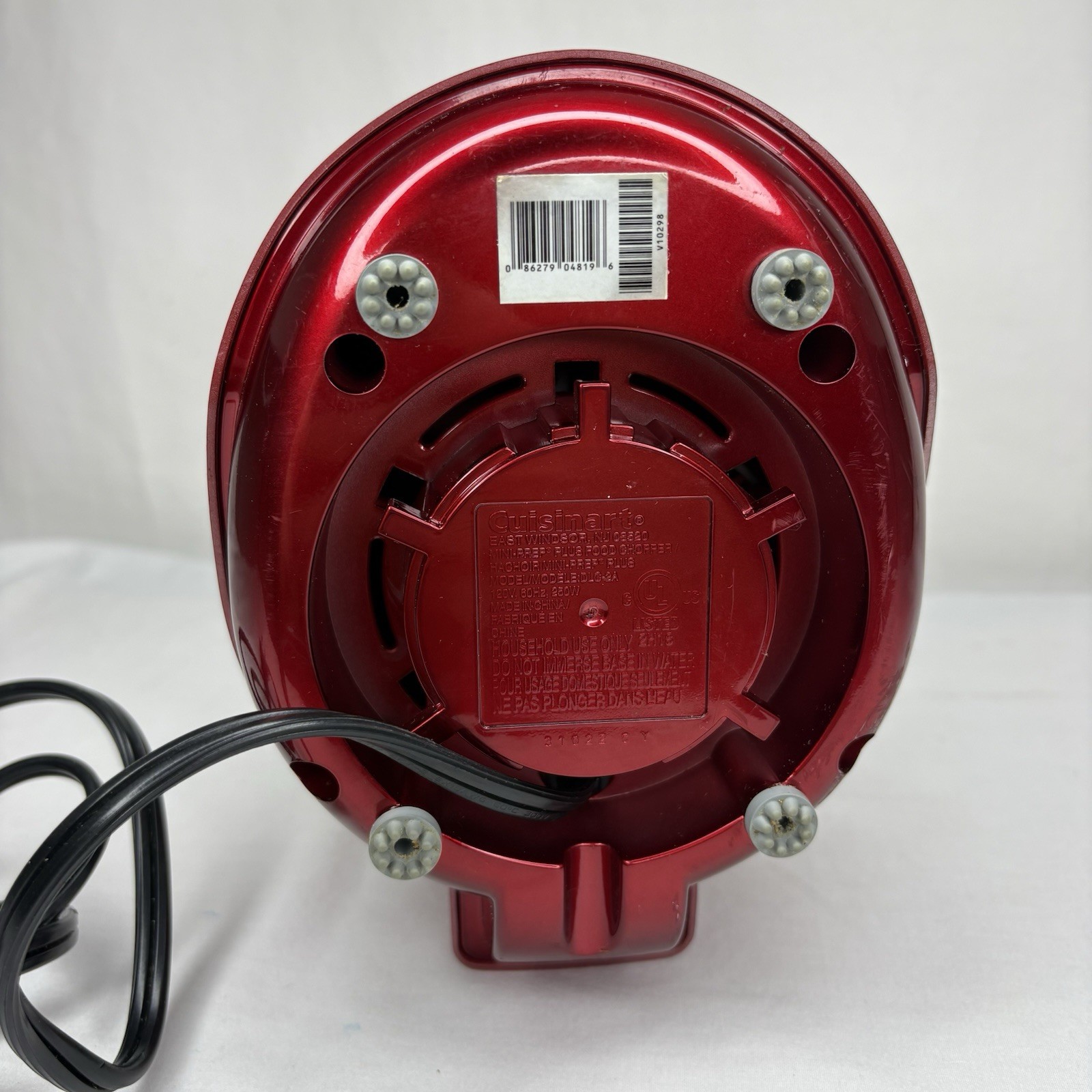 Cuisinart Mini Prep Plus Food Processor DLC-2A Red Base Replacement