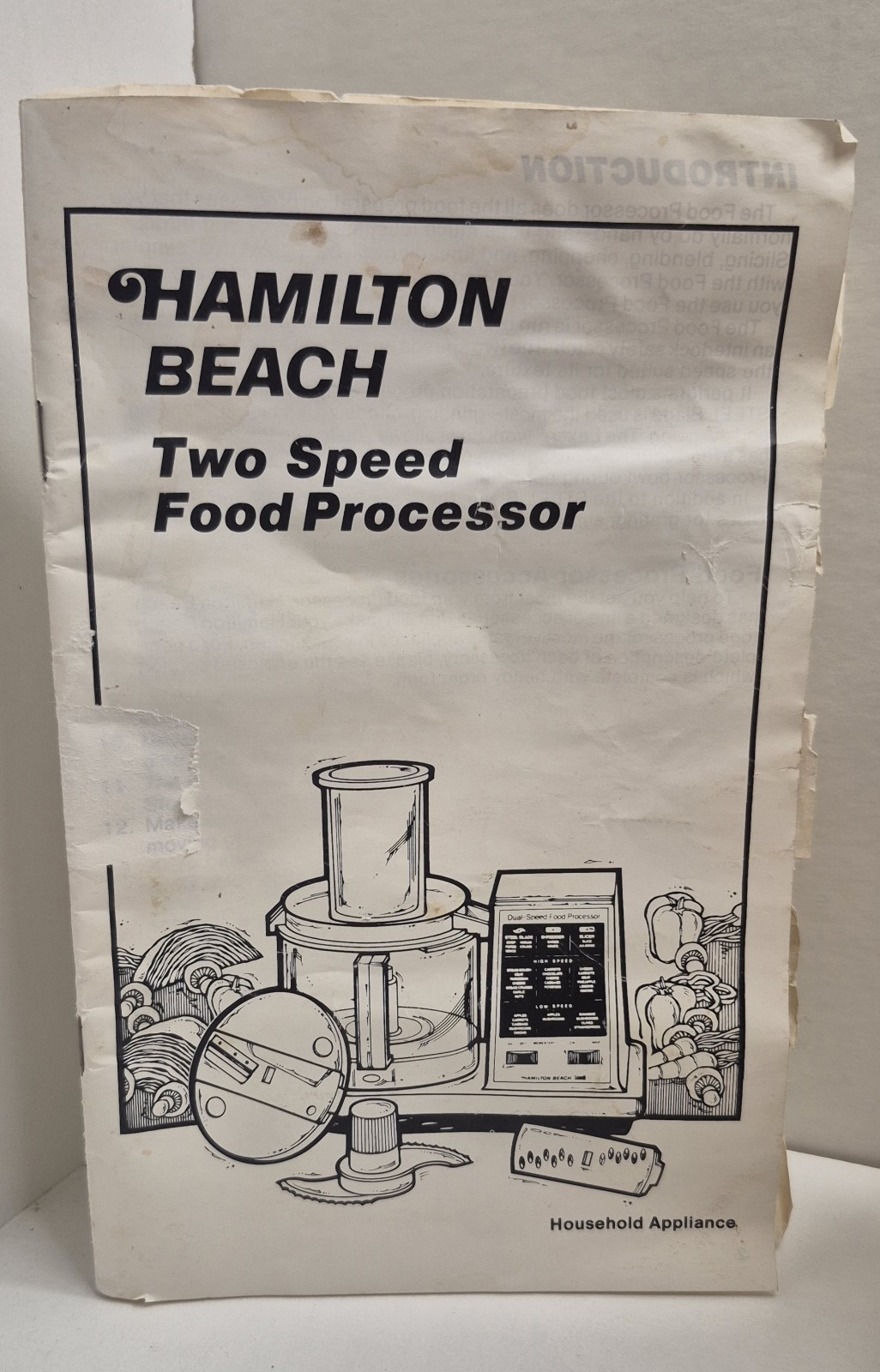 Vintage Hamilton Beach Scovill Dual Speed Food Processor Model 702-3 TESTED