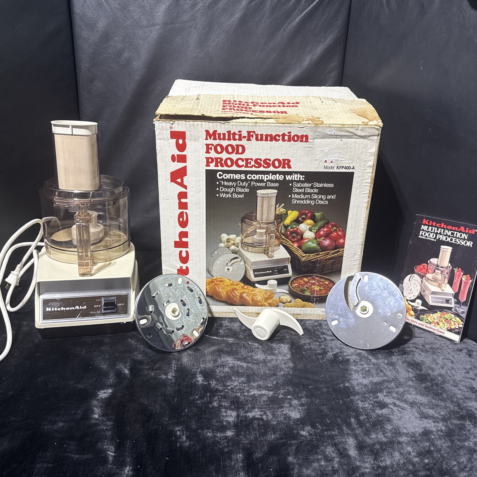 KITCHENAID MULTI-FUNCTION FOOD PROCESSOR KFP 400-A Tested & Works Great Conditio