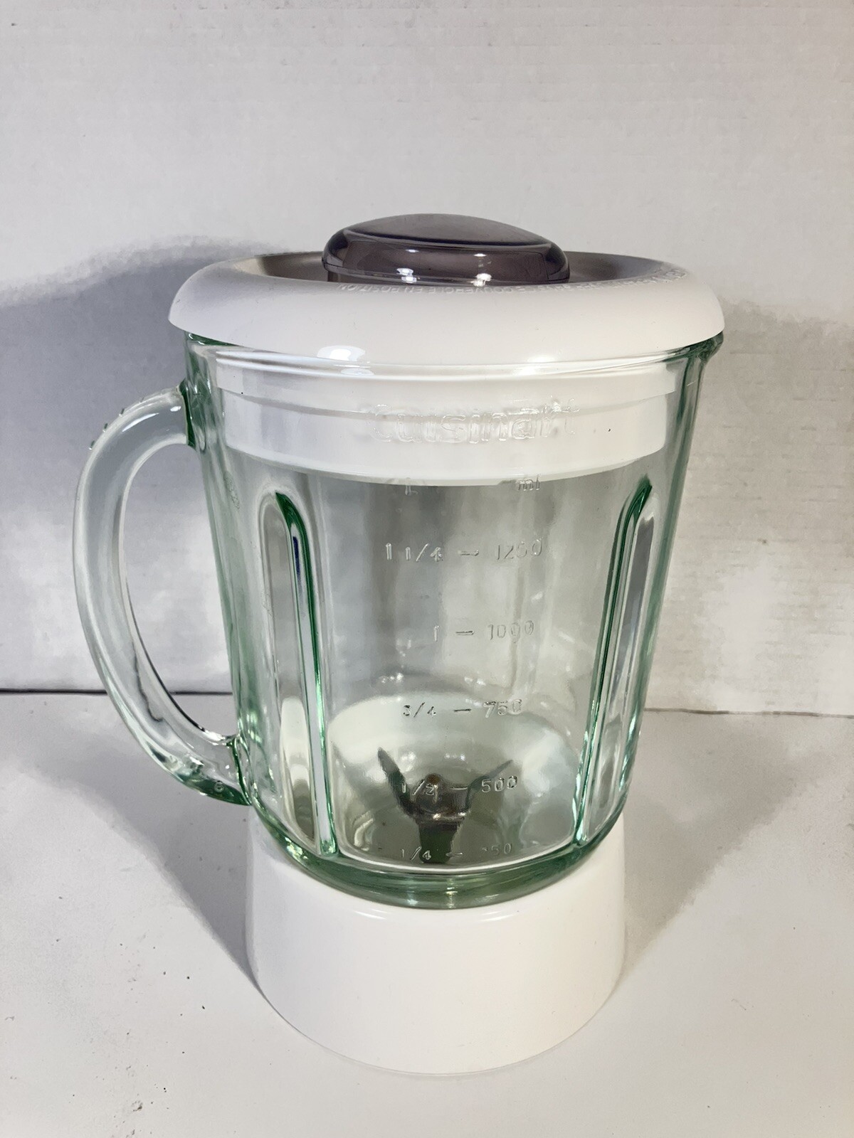Cuisinart Smart Power Duet Processor Blender Glass Pitcher & Blade BFP-703 White