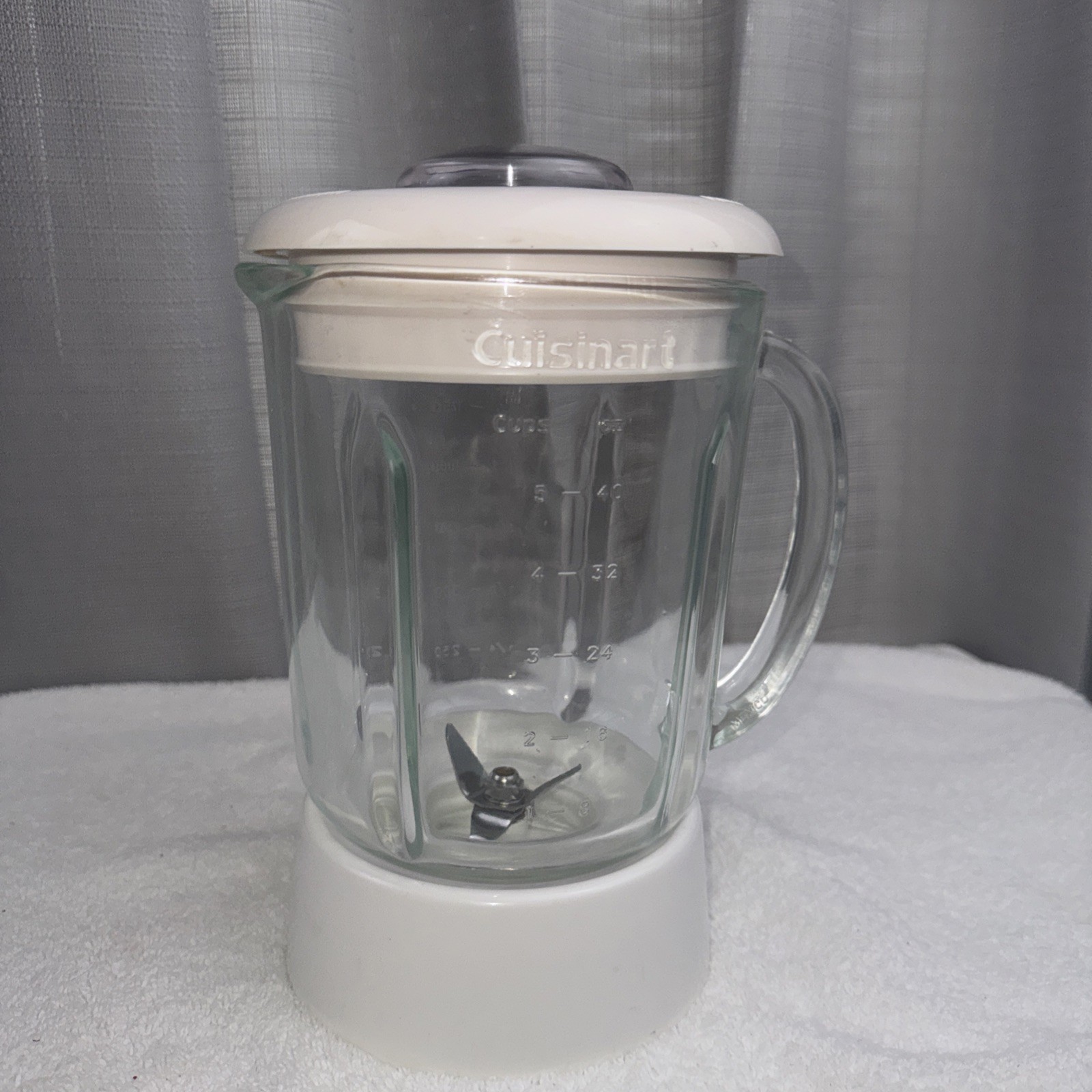 Cuisinart Smart Power Duet Processor Blender Glass Pitcher & Blade BFP-703 White