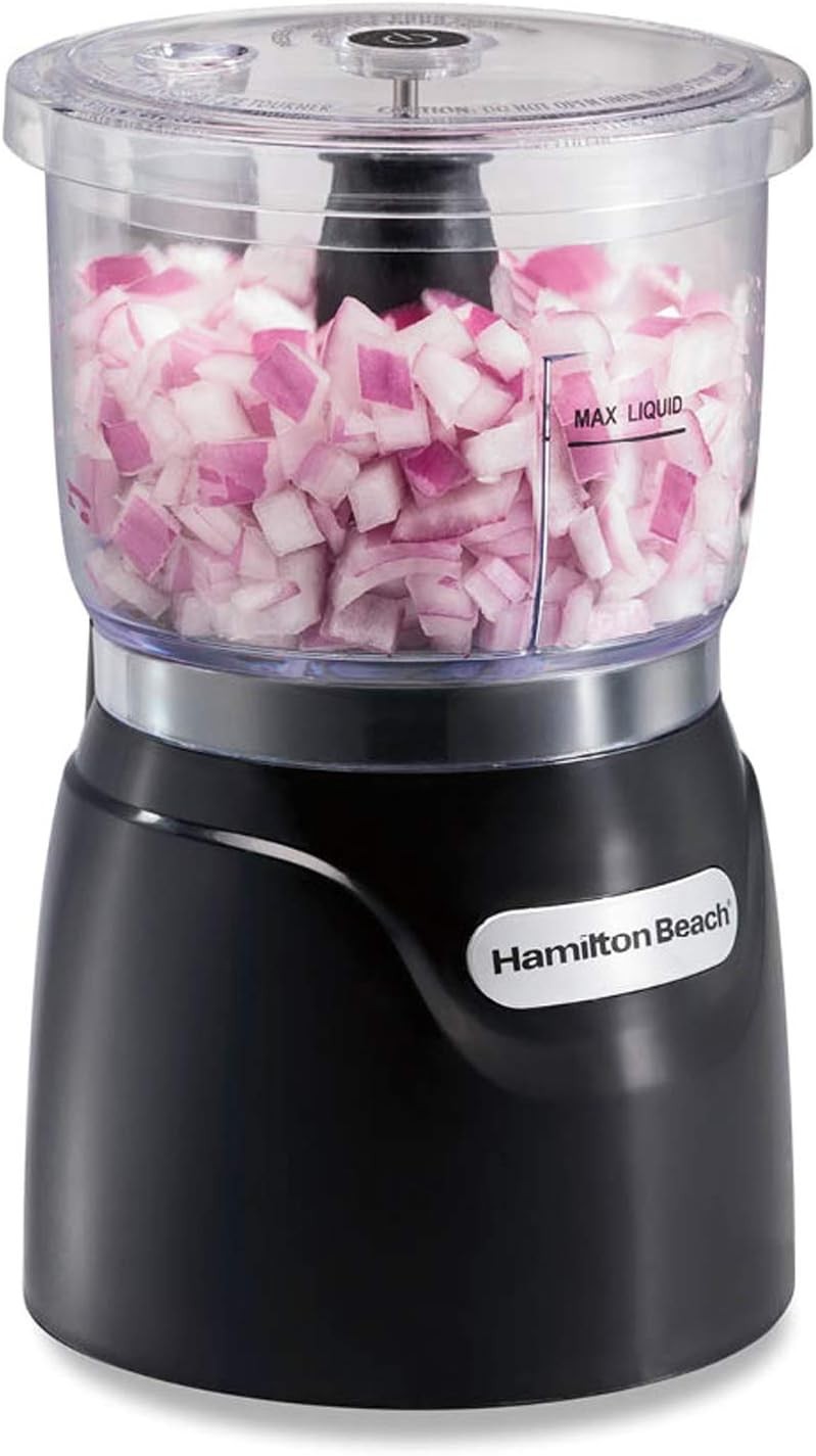 Hamilton Beach Electric Vegetable Chopper & Mini Food Processor, 3-Cup, 350 Watt
