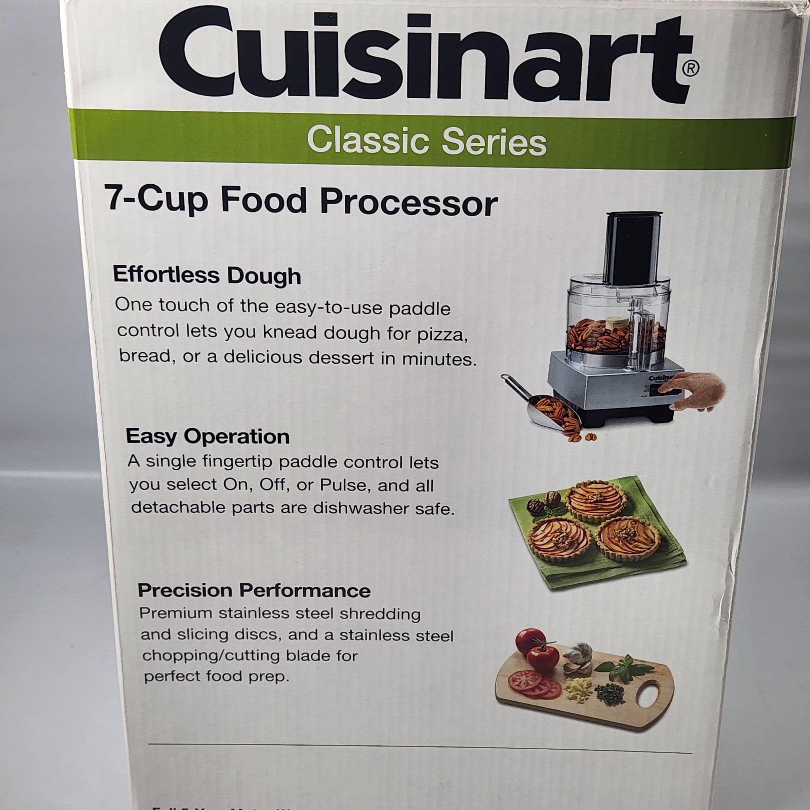 Cuisinart 7 Cup Food Processor Model DLC-5BC Brushed Chrome Brand New In Box