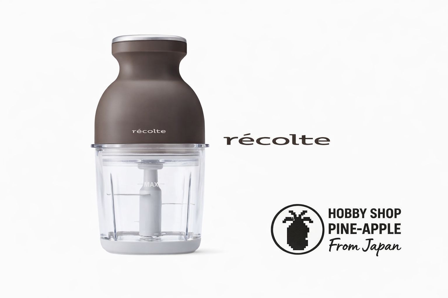 Recolte Cordless Capsule Cutter Bonne RCP-7 Mocha Brown Food Chopper