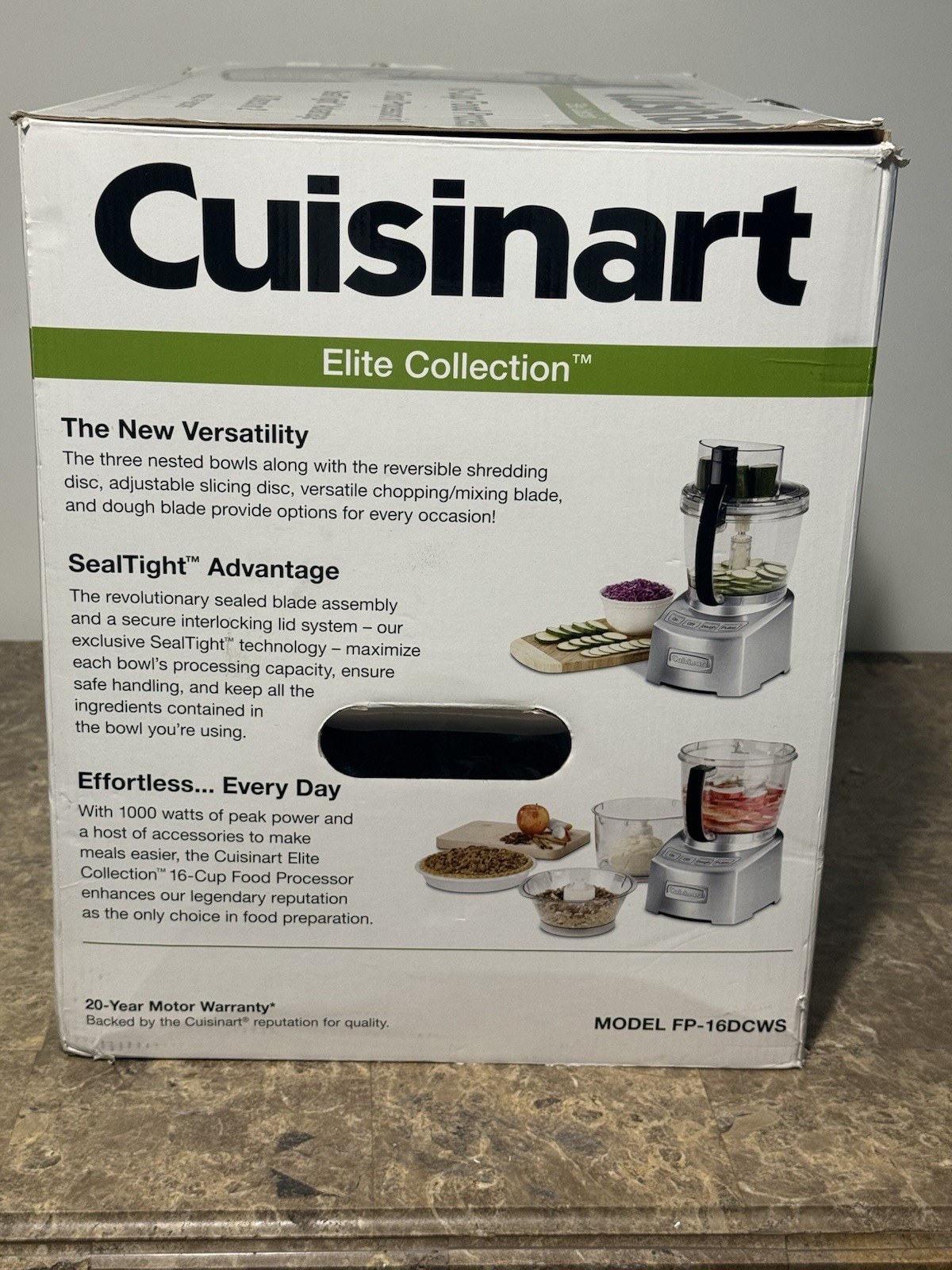 Cuisinart Elite Collection 16-Cup Food Processor FP-16DCWS – Open Box