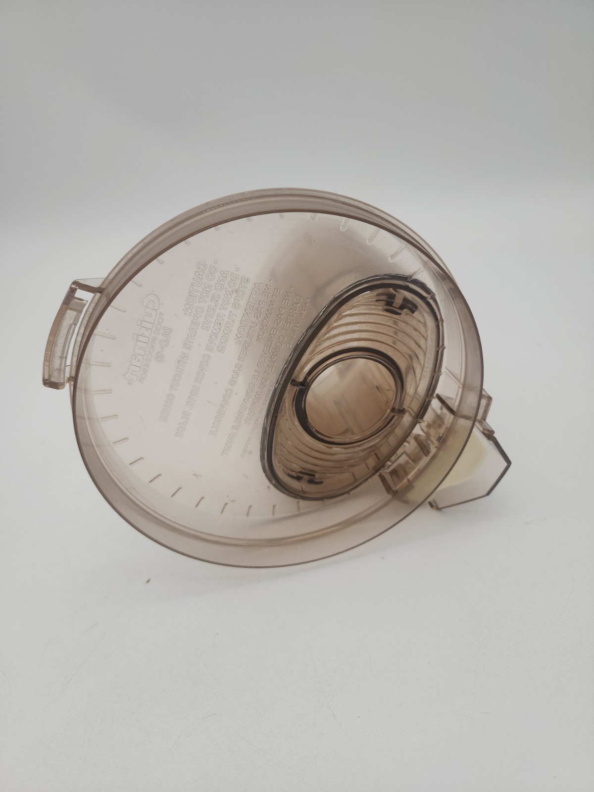 Cuisinart DLC-10 Plus Amber Lid Chute Replacement Part Vintage