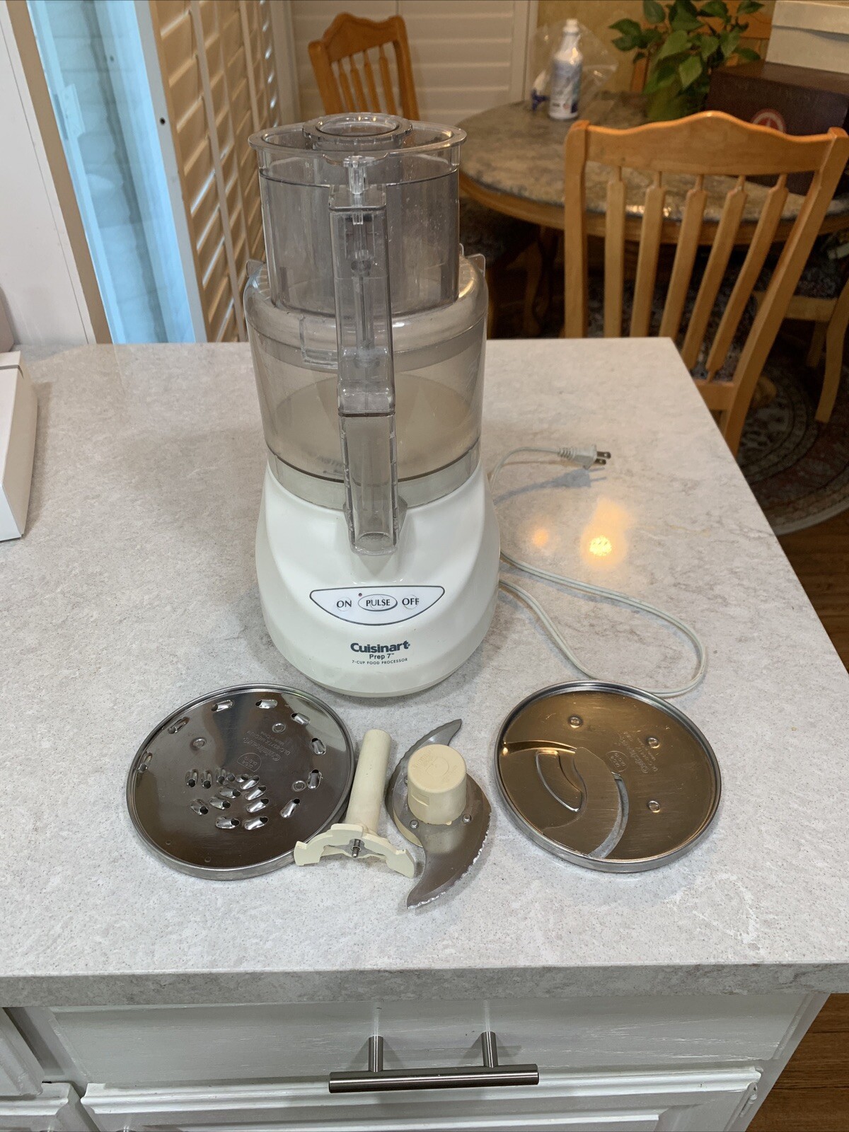 Cuisinart Prep 7 DLC-2007N Premier 7-Cup Food Processor White Tested Working
