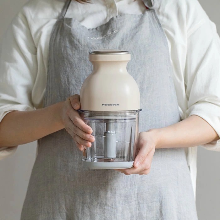 Recolte RCP-7 Cordless Food Processor USB Cream White