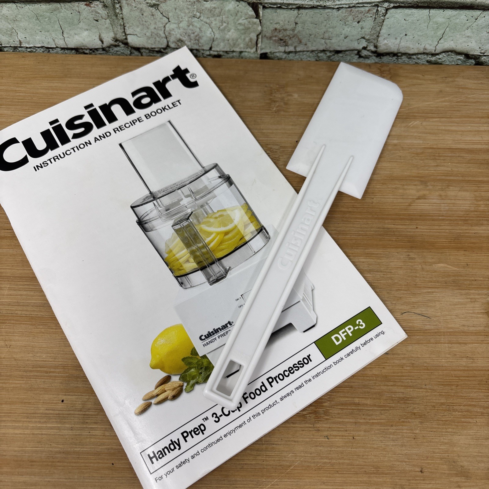 Cuisinart Handy Prep Food Processor DFP-3 Replacement Manual And Food Scraper