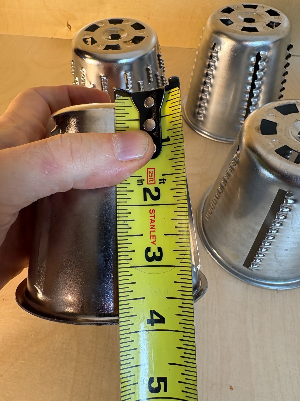 Vintage Electric Slicer Shredder Cones Set 1–5 w/ Drive Hub | Metal